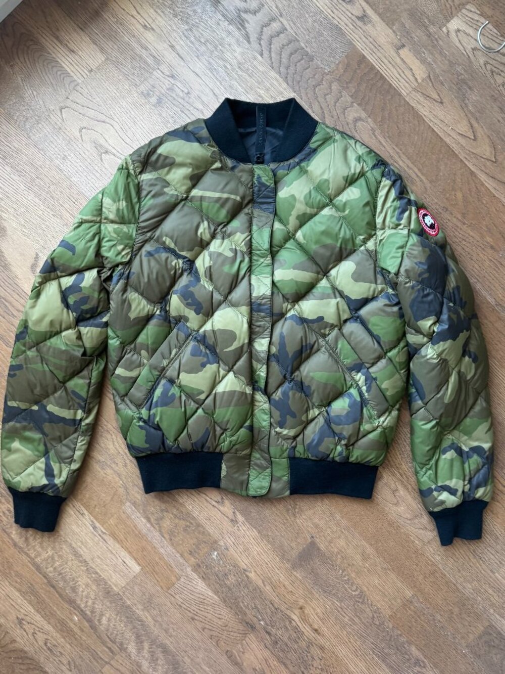 Canada Goose North Shore Reversible Camo Black Bomber Jacket Camouflage Puffer L - Picture 5 of 12